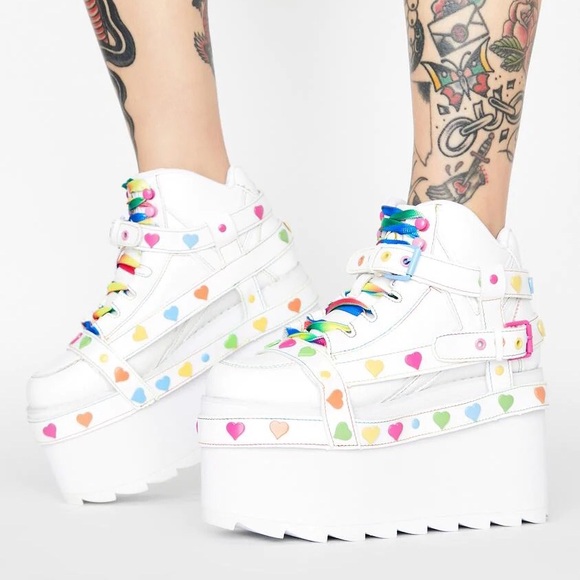 PLATFORM ALIEN GIRL SNEAKERS - Picture 1 of 2